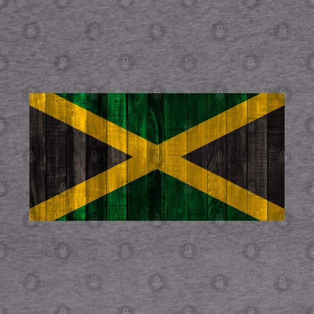 Flag of Jamaica - Wood by DrPen